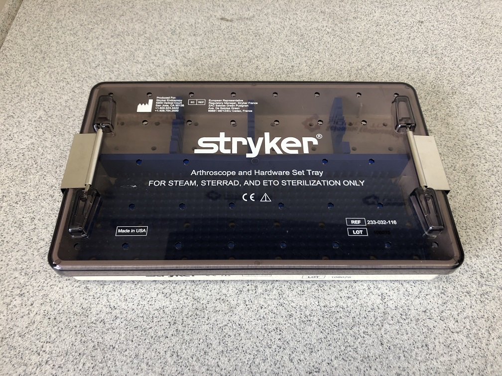 Stryker 233-032-116 Arthroscope and Hardware Dterilization Tray