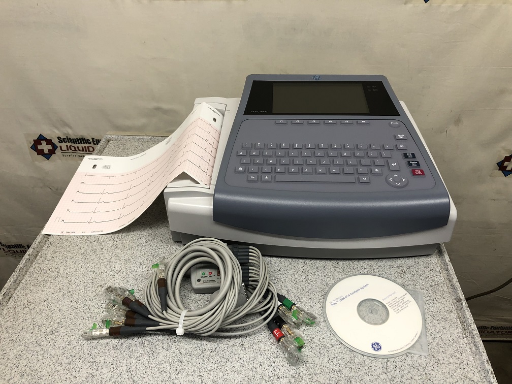 GE MAC 1600 Resting ECG Analysis Machine 