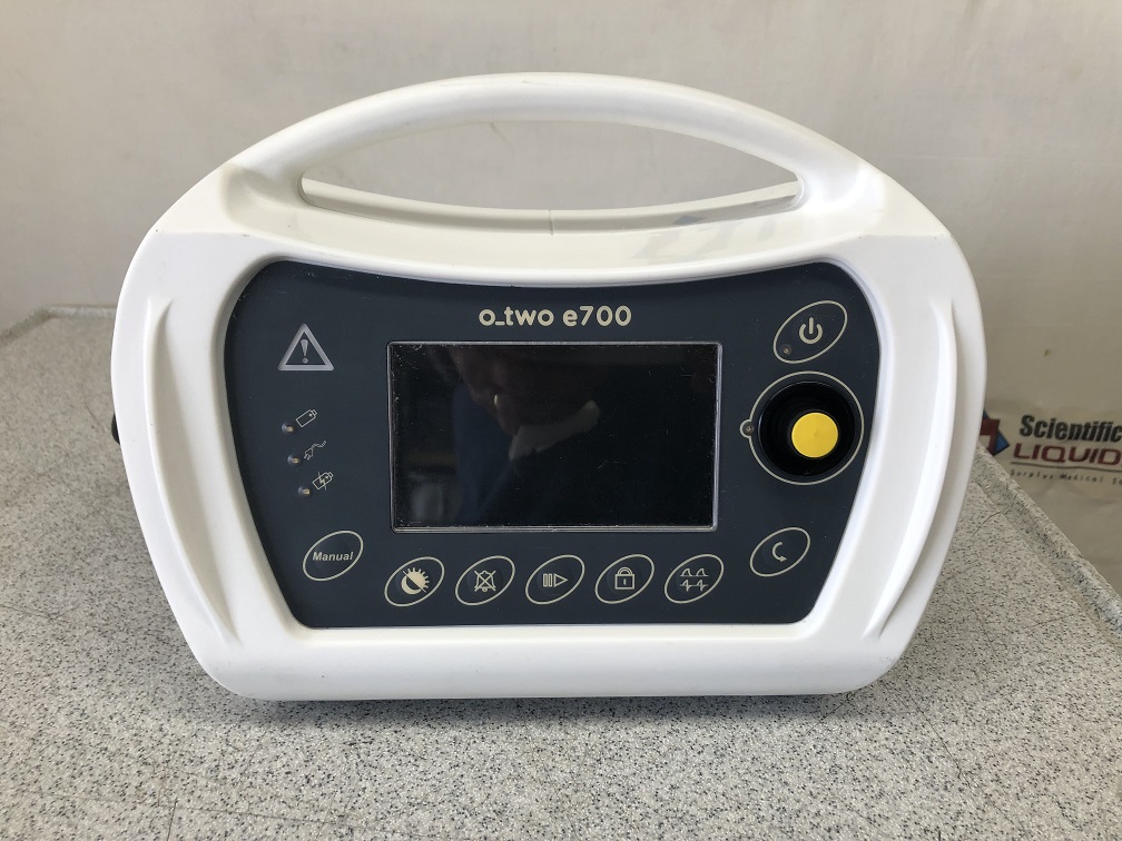 O-Two Medical Technologies e700 Ventilator With Pole Clamp