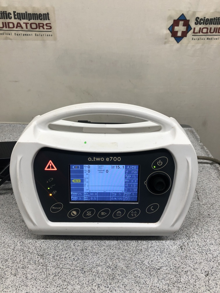 O-Two Medical Technologies e700 Ventilator With Pole Clamp