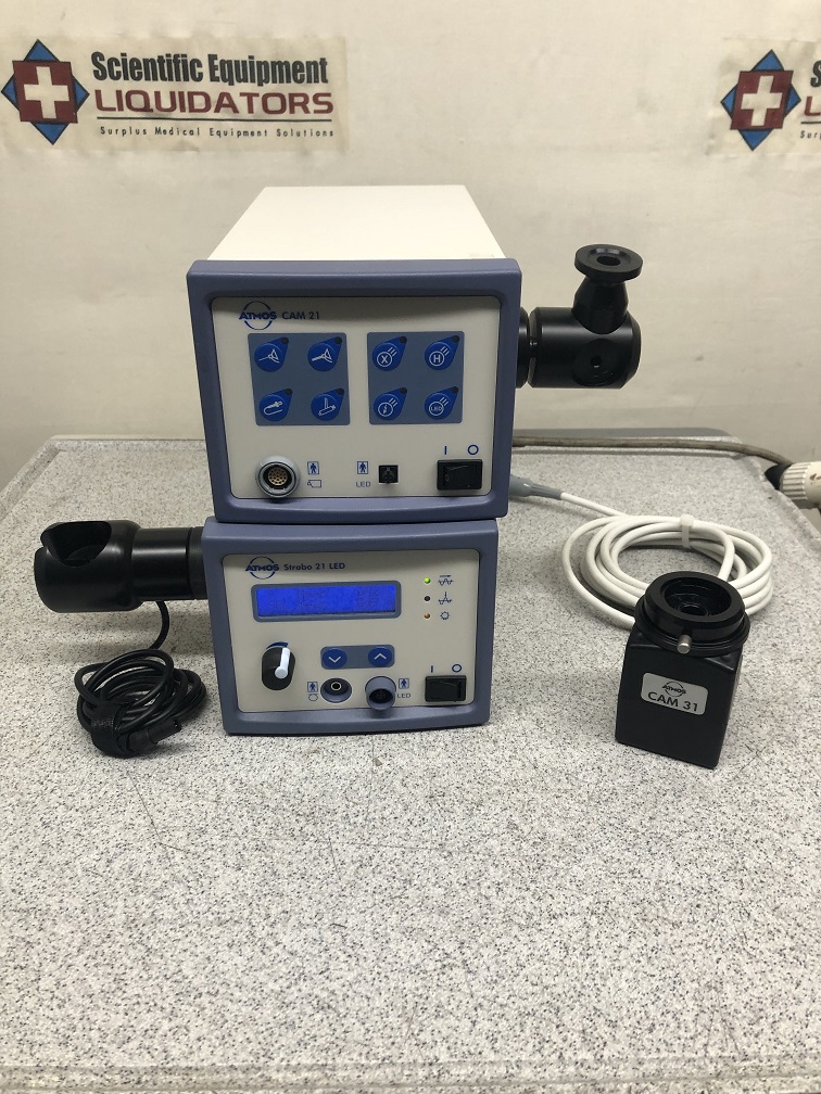 ATMOS Stroboscopy System 507.4120.0 CAM 21 with 507.4740.0 CAM 21 LED and CAM 31 Camera Head