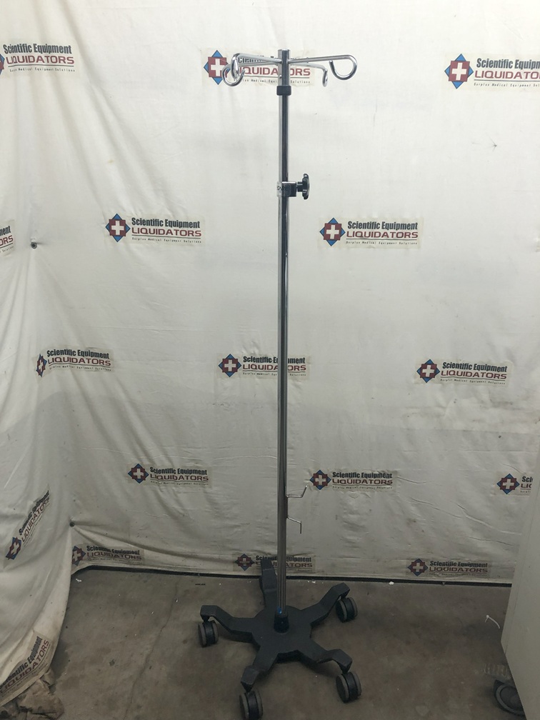 4 Hook Adjustable IV Pole