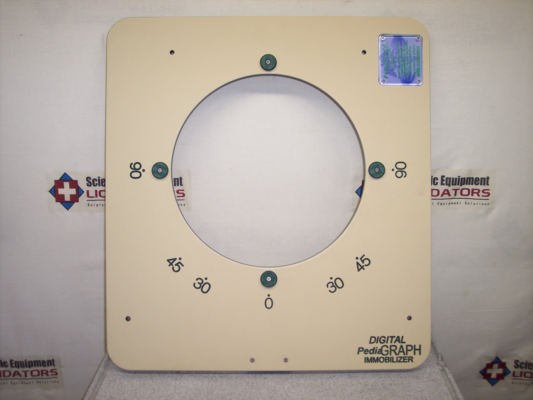 Plastics Unlimited Digital PediaGraph Immobilizer Top