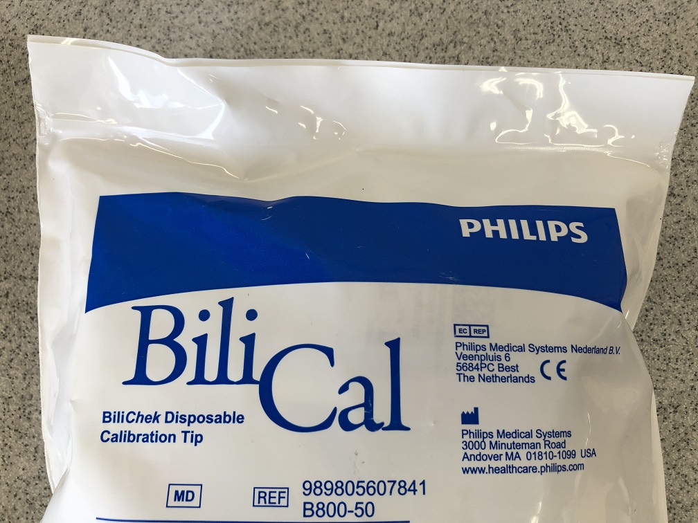 Philips 989805607841 BiliCal BiliCheck Disposable Calibration Tip, Pack of 50, Expiration 2023-05-18