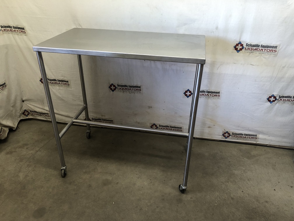 Stainless Steel Rolling Table 33"