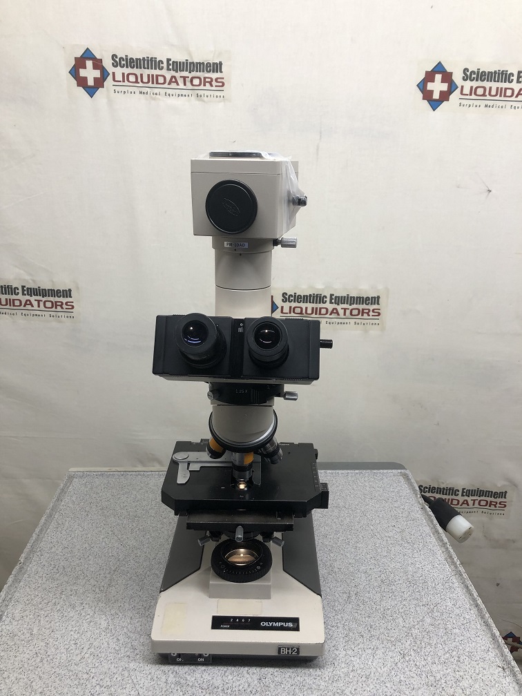 Olympus BH-2 Microscope BHTU with PM-10AD Automatic Exposure Body