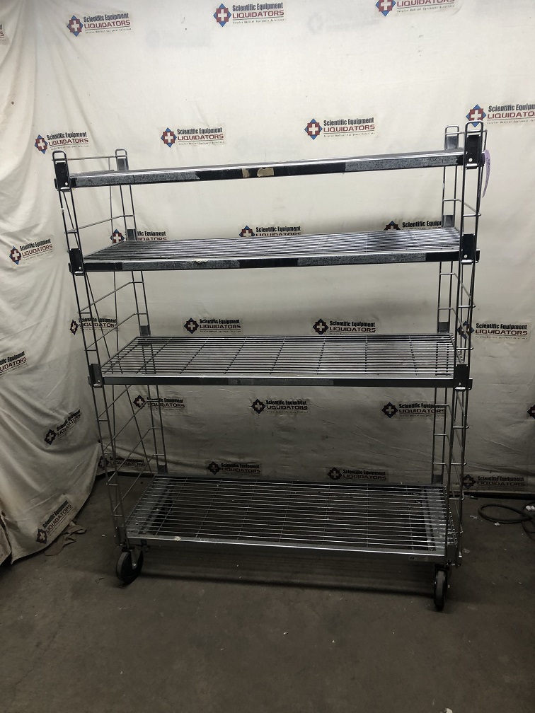 4 Shelf Wire Cart
