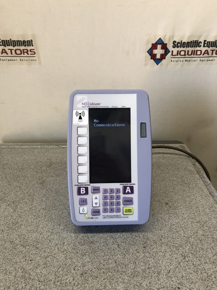 Iradimed MRidium 3865 MRI Infusion Pump System Controller with Remote Display 1133 Charger