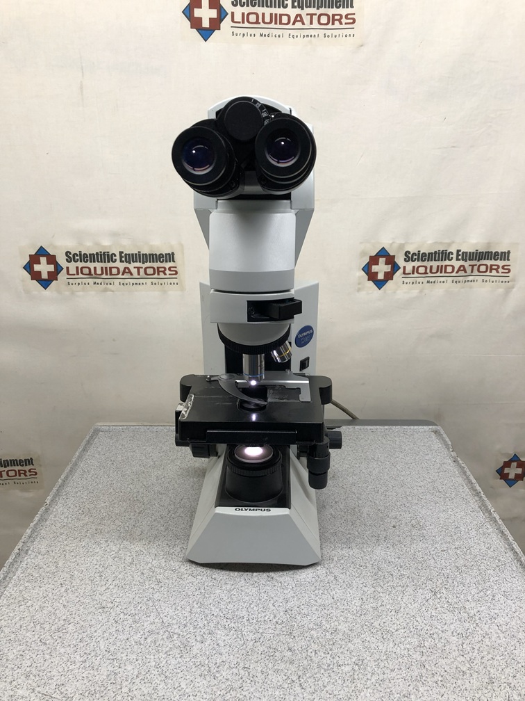 Olympus CX41 Microscope CX41RF with U-TTBI Ergonomic Tilting Telescoping Head