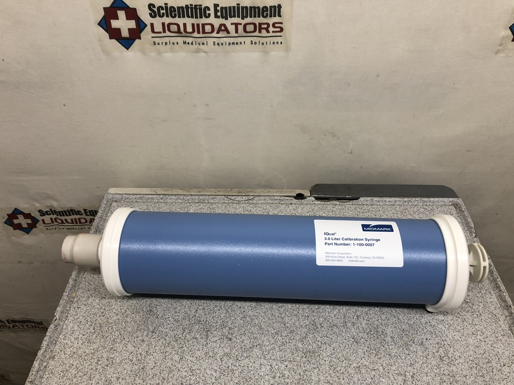 Midmark IQcal 1-100-0007 3.0 Liter Spirometer Calibration Syringe