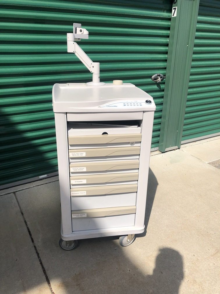 Lionville Systems, Inc. 800 Medication Cart with Monitor Mounting Arm